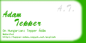 adam tepper business card