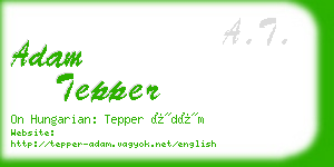 adam tepper business card